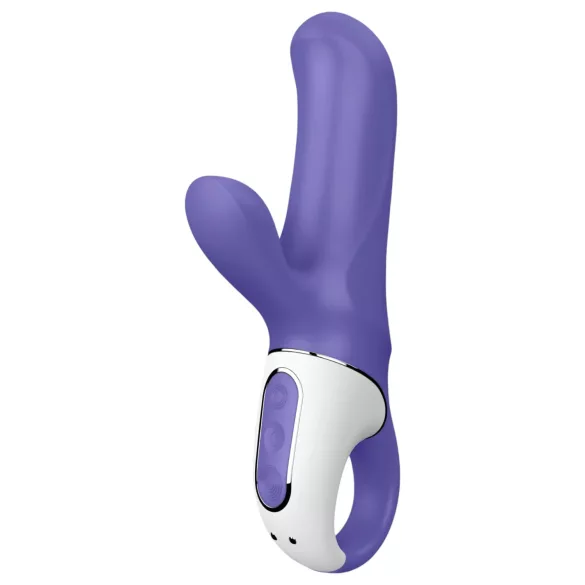 Satisfyer Magic Bunny - vibrator za klitoris s rukom - vodootporan silikon plavi