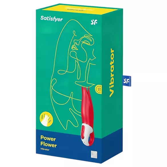 Satisfyer Power Flower - vibrator na punjenje - vodootporan - crvena