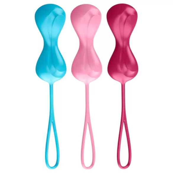 Satisfyer - set gejša kuglica s pomičnim utezima - 3 komada