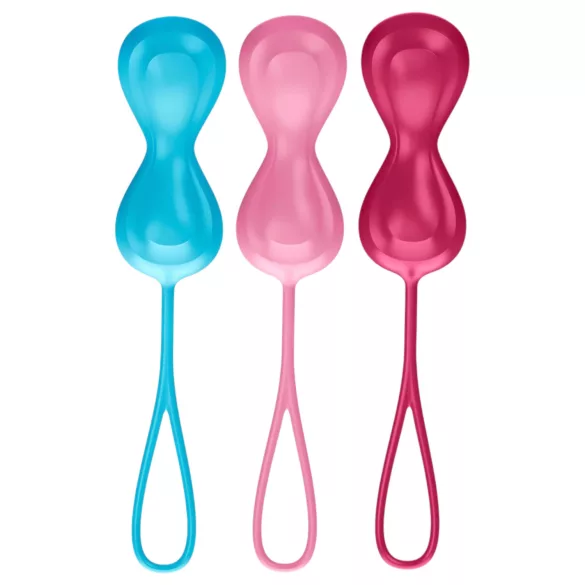 Satisfyer - set gejša kuglica s pomičnim utezima - 3 komada