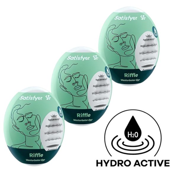 Satisfyer Egg Riffle - set muških masturbatora jaje - 3 komada