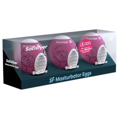   Satisfyer Egg Bubble - masturbator jaje za muškarce - set 3 komada