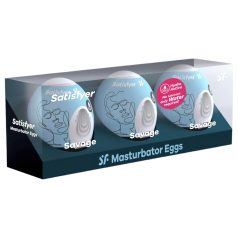   Satisfyer Egg Savage - set masturbatora u obliku jajeta - 3 komada