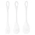 Satisfyer Yoni Power 1 - set gejša kuglica - bijela - 3 komada