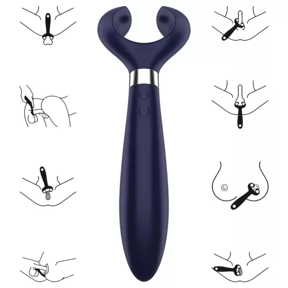 Satisfyer Endless Fun - vibrator za parove na punjenje - vodootporan - plavi