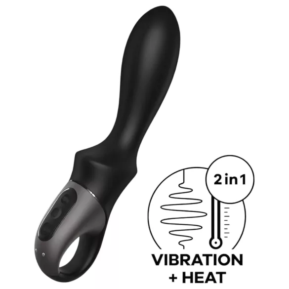 Satisfyer Heat Climax - Analni vibrator s funkcijom grijanja upravljan aplikacijom (crni)