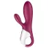 Satisfyer Hot Bunny - vibrator s grijućim nastavkom za klitoris, upravljan aplikacijom (crveni)