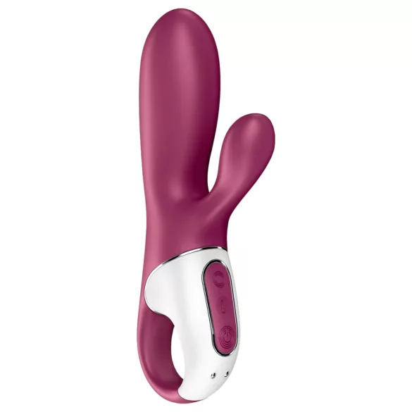 Satisfyer Hot Bunny - vibrator s grijućim nastavkom za klitoris, upravljan aplikacijom (crveni)