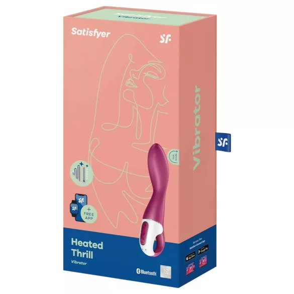Satisfyer Heated Thrill - vibrator s grijanjem upravljan aplikacijom (crveni)