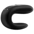 Satisfyer Double Fun - vibrator za parove s upravljanjem putem aplikacije (crni)