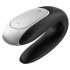 Satisfyer Double Fun - pametan, vodootporni parni vibrator (crni)