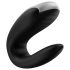 Satisfyer Double Fun - pametan, vodootporni parni vibrator (crni)