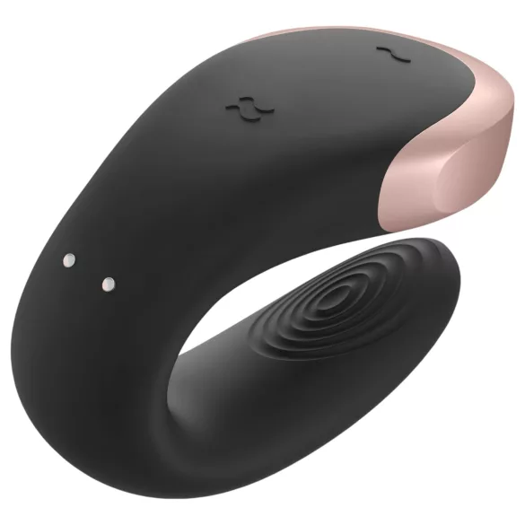 Satisfyer Double Love - vibrator za parove s aplikacijom i daljinskim upravljačem (crni)
