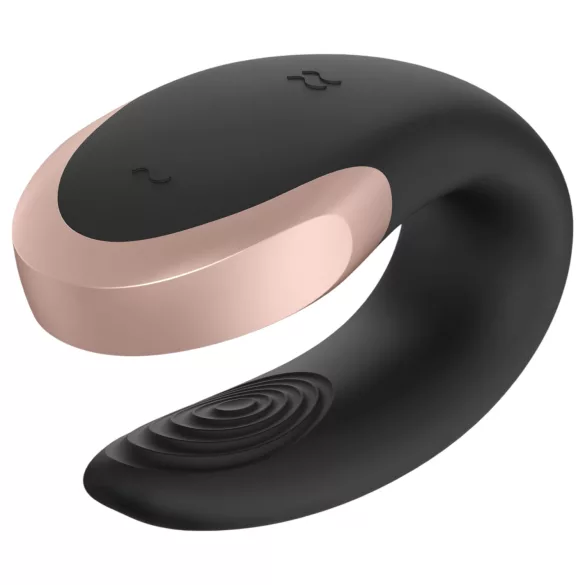 Satisfyer Double Love - vibrator za parove s aplikacijom i daljinskim upravljačem (crni)