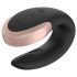 Satisfyer Double Love - pametni, bežični vibrator za parove (crni)