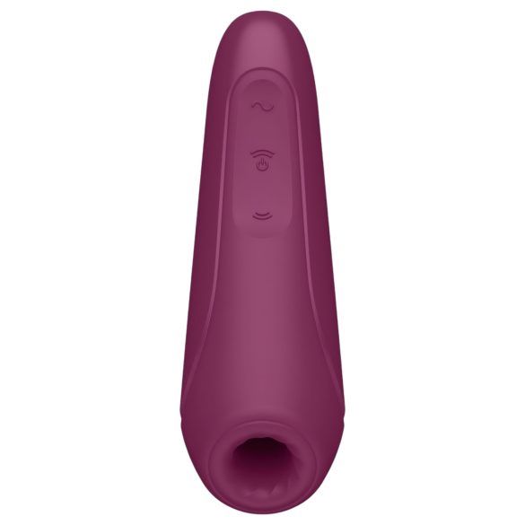 Satisfyer Curvy 1+ - vibrator za klitoris s valovima zraka - crveni