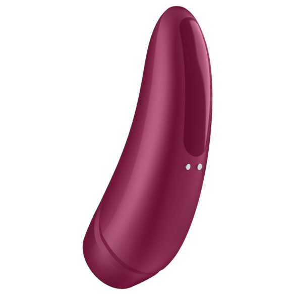 Satisfyer Curvy 1+ - vibrator za klitoris s valovima zraka - crveni