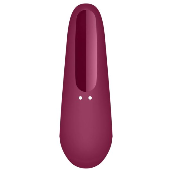 Satisfyer Curvy 1+ - vibrator za klitoris s valovima zraka - crveni
