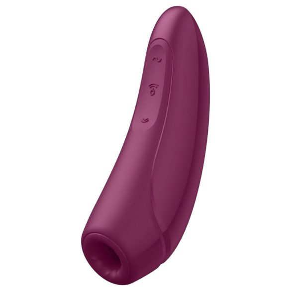 Satisfyer Curvy 1+ - vibrator za klitoris s valovima zraka - crveni