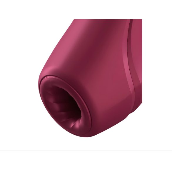 Satisfyer Curvy 1+ - vibrator za klitoris s valovima zraka - crveni