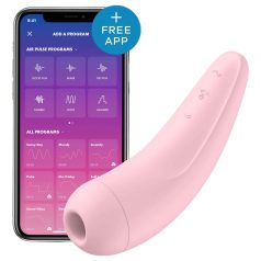   Satisfyer Curvy 2+ - pametni stimulator klitorisa s valovima zraka - rozi