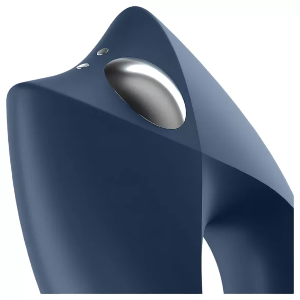 Satisfyer Royal One - vibracijski prsten za penis s upravljanjem putem aplikacije, za muškarce (plavi)