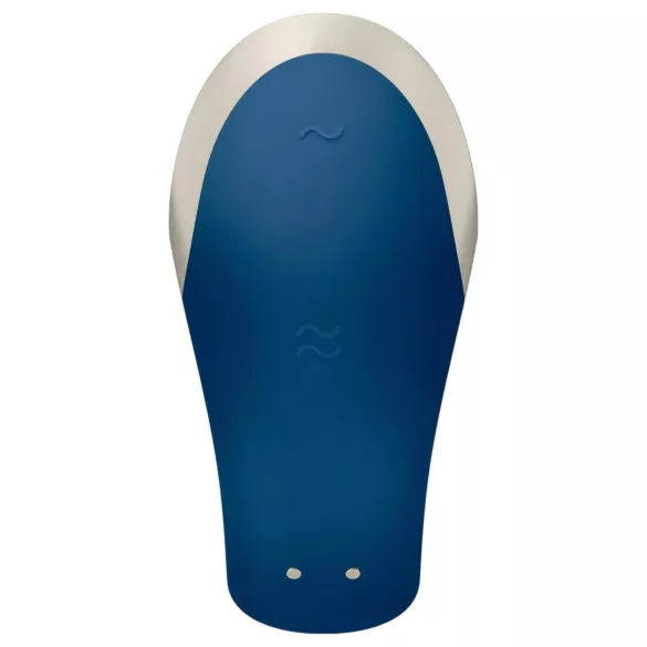 Satisfyer Double Love - vibrator za parove s upravljanjem putem aplikacije (plavi)