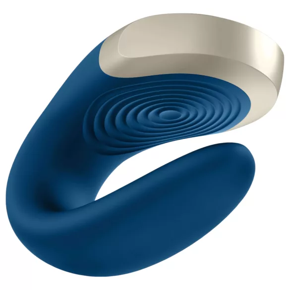 Satisfyer Double Love - vibrator za parove s upravljanjem putem aplikacije (plavi)