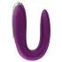 Satisfyer Double Fun - vibrator za parove s upravljanjem putem aplikacije (ljubičasti)