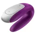 Satisfyer Double Fun - vibrator za parove s upravljanjem putem aplikacije (ljubičasti)