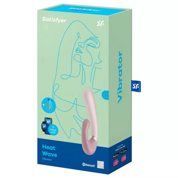 Satisfyer Heat Wave - vibrator s grijanjem i ručkom - bež