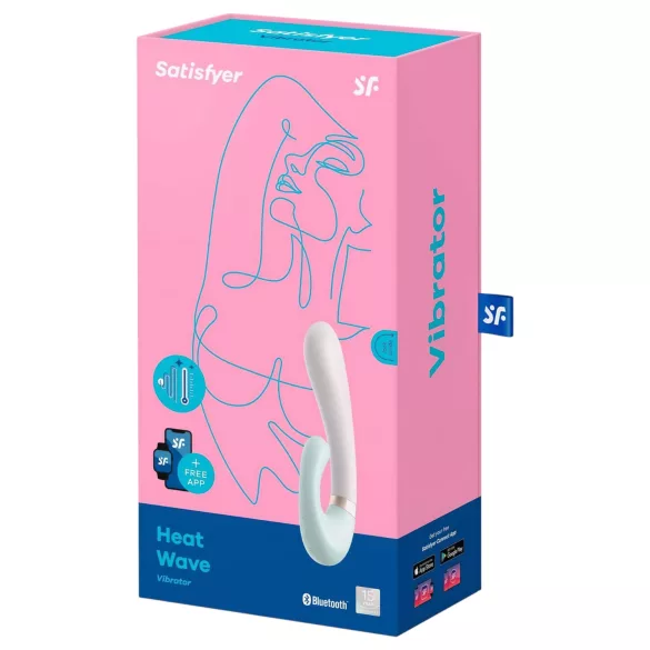 Satisfyer Heat Wave - vibrator s grijanjem na aplikacijsko upravljanje (menta)