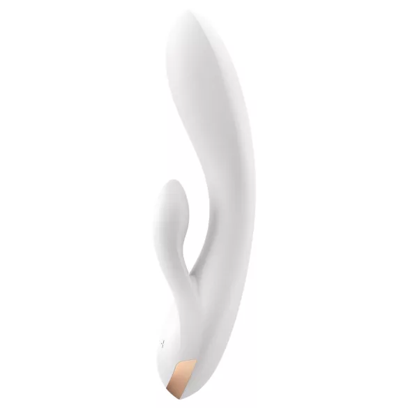 Satisfyer Double Flex - vibrator s rukom za klitoris s upravljanjem putem aplikacije (bijeli)