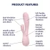 Satisfyer Mono Flex - vibrator upravljan aplikacijom (roza)