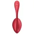 Satisfyer Shiny Petal - vibrirajuće jaje s daljinskim upravljanjem - crveno