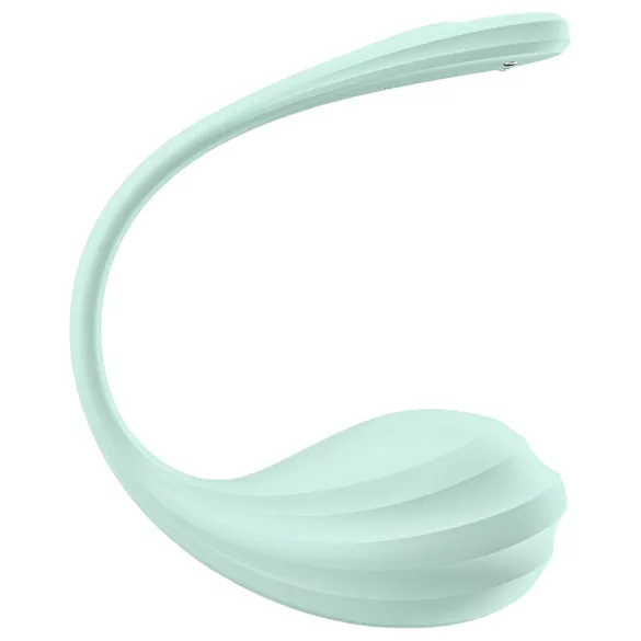 Satisfyer Smooth Petal - vibrirajuće jaje s upravljanjem putem aplikacije (zeleno)