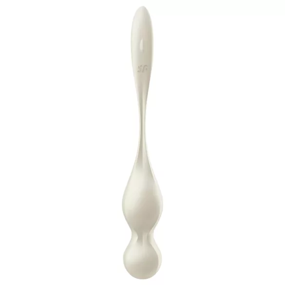 Satisfyer Love Birds 1 - vibrirajuća gejša kuglica s upravljanjem putem aplikacije (bijela)