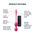 Satisfyer Love Birds 2 - vibracijska gejša kuglica s upravljanjem putem aplikacije (roza)