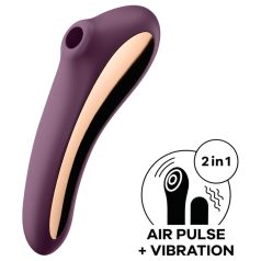   Satisfyer Dual Kiss - vibrator za klitoris i vaginu 2u1 - ljubičasta