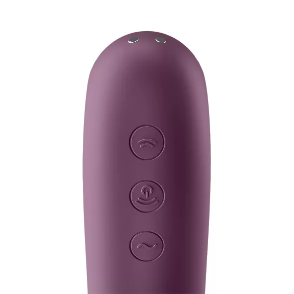 Satisfyer Dual Kiss - vibrator za klitoris i vaginu 2u1 - ljubičasta