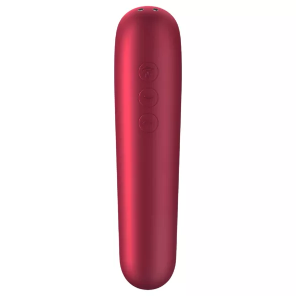 Satisfyer Dual Love - vibrator za klitoris i G-točku - crvena