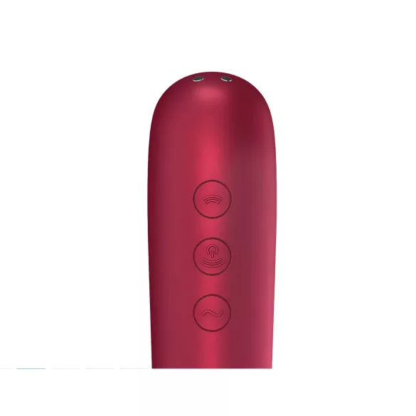 Satisfyer Dual Love - vibrator za klitoris i G-točku - crvena