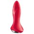 Satisfyer Rotator Plug 1 - analni vibrator s perlama - silikon crveni