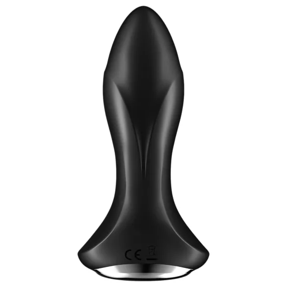 Satisfyer - analni vibrator s kuglicama - rotator, crni