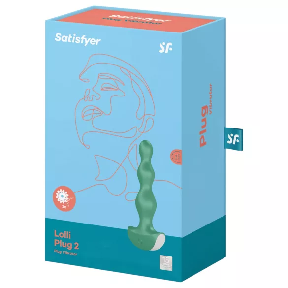 Satisfyer Lolli-Plug 2 - analni vibrator na punjenje, vodootporan, zeleni