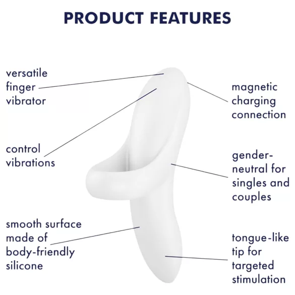 Satisfyer Bold Lover - vibrirajući prsten za prst