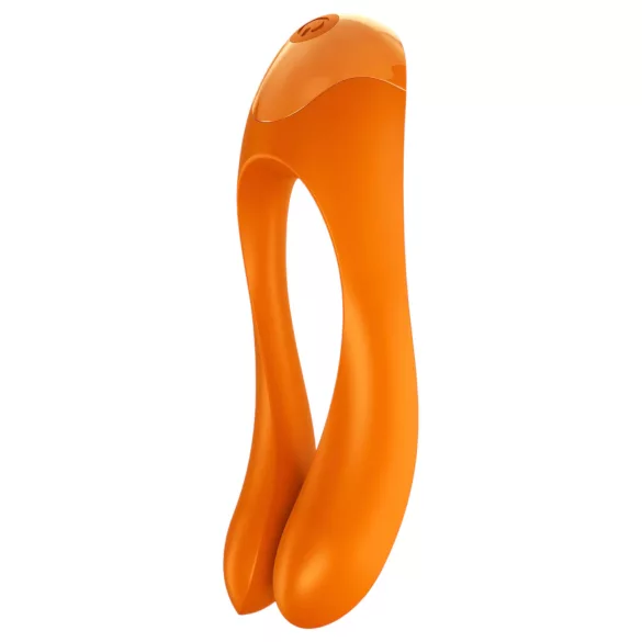 Satisfyer Candy Cane - vodootporni vibrator s dvije grane - narančasti - punjivi