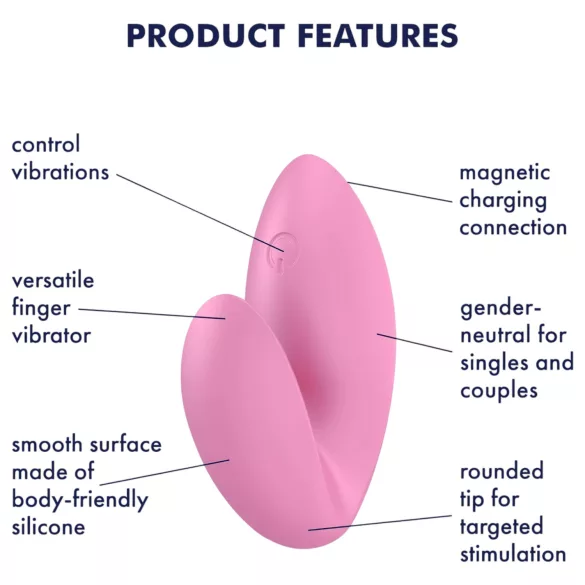 Satisfyer Love Riot - punjivi, vodootporni vibracijski prst (pink)