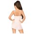 Penthouse Casual Zavođenje - čipkasta spavaćica i tanga (bijela) - L/XL