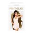 Penthouse Casual Zavođenje - čipkasta spavaćica i tanga (bijela) - L/XL
